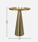 Designer Metal Cone Side Table For Indoor, Outdoor, Home And Office