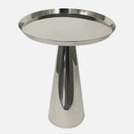 Zylen Metal Side Table - Silver