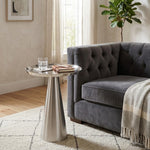 Zylen Metal Side Table - Silver
