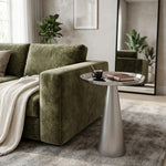 Zylen Metal Side Table - Silver
