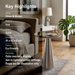 Zylen Metal Side Table - Silver