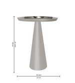 Designer Metal Cone Side Table For Indoor, Outdoor, Home And Office