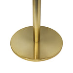 Ally Metal Side Table With Marble Top - Gold