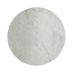 Ally Metal Side Table With Marble Top - Gold