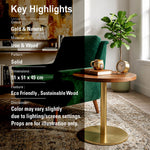 Ally Metal Side Table - Gold