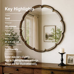 Wall Mirror With Metal Frame - Copper