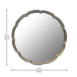 Wall Mirror With Metal Frame - Copper
