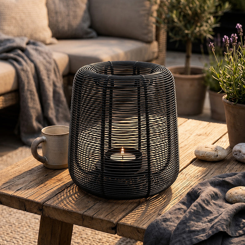 Metal Round Wire Lantern For Home Decor Large
