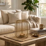 Metal Round Wire Lantern For Home Decor