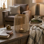 Metal Round Wire Lantern For Home Decor