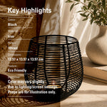 Metal Round Wire Lantern For Home Decor