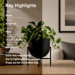 Iron Planter For Indoor And Outdoor Decor.