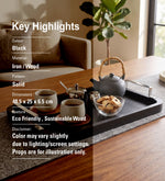 Stack Wooden Serving Tray - Black