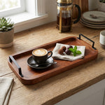 Wooden Serving Tray - Black