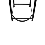 Elvor Metal Stool With Wooden Top - Black