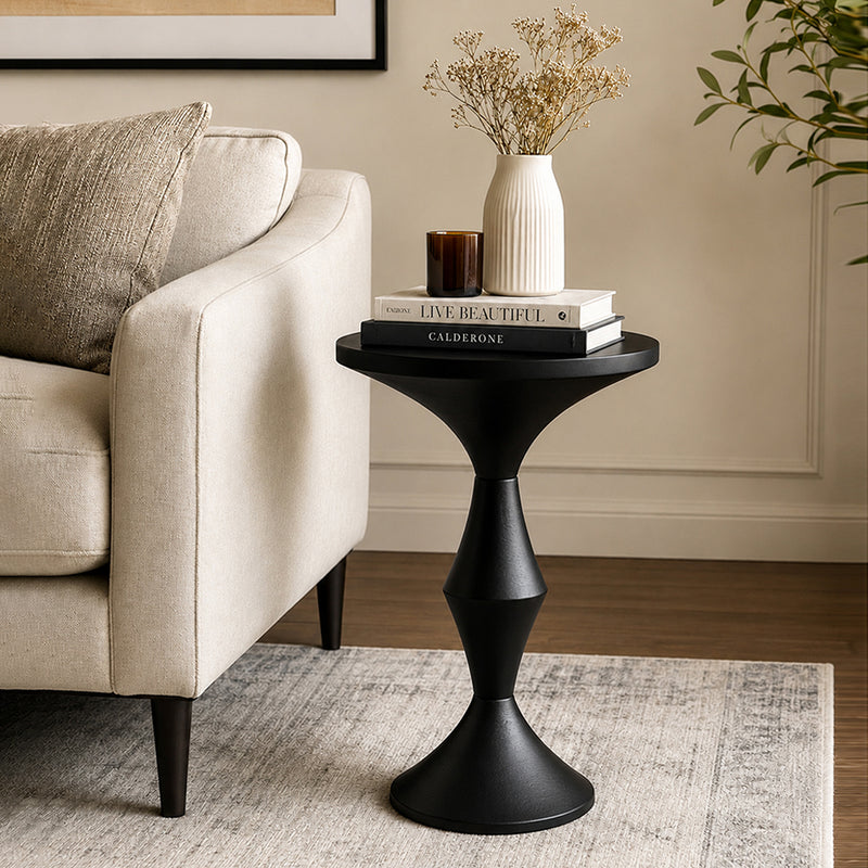Rynn Metal Side Table - Black
