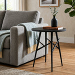 Eron Metal Side Table - Black