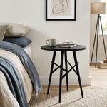 Eron Metal Side Table - Black