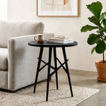 Eron Metal Side Table - Black