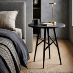 Eron Metal Side Table - Black
