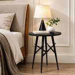 Eron Metal Side Table - Black