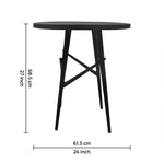 Eron Metal Side Table - Black