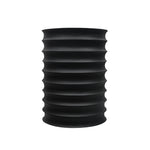 Zorr Metal Ribbed Side Table - Black