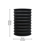 Zorr Metal Ribbed Side Table - Black