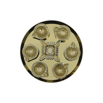 Gold Diya Set With Thali For Decor And Pooja