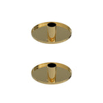 Pack Of 2 Candle Holder, Steel Tealight Holder Gold