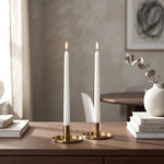 Pack Of 2 Candle Holder, Steel Tealight Holder Gold