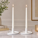 Pack Of 2 Candle Holder, Steel Tealight Holder White