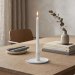 Pack Of 2 Candle Holder, Steel Tealight Holder White