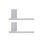 Pack Of 2 Candle Holder, Steel Tealight Holder White