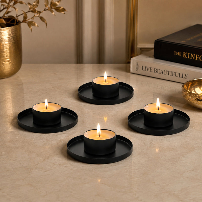 Pack Of 4 Tea Candle Holder, Tea light Holders Set