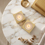 Pack Of 2 Tea Light Holder, Steel Candle Holder