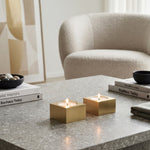 Pack Of 2 Tea Light Holder, Steel Candle Holder
