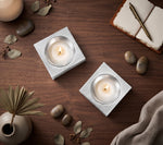Pack Of 2 Tea Light Holder, Steel Candle Holder