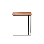 Loren Metal Laptop Table With Wooden Top - Brown