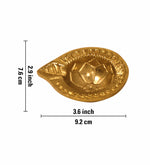 Pack Of 4 Aluminium Diyas For Pooja And Gift