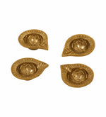Pack Of 4 Aluminium Diyas For Pooja And Gift