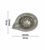 Pack Of 4 Aluminium Diyas For Pooja And Gift