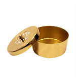 Aluminium Diya With Kumkum Box And Plate For Pooja And Gift