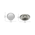 Metal Diya With Plate - Silver