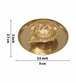 Aluminium Diya With Plate For Pooja And Gift