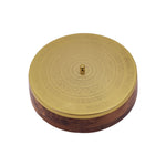 Wooden Storage Box With Floral Lid - Brown