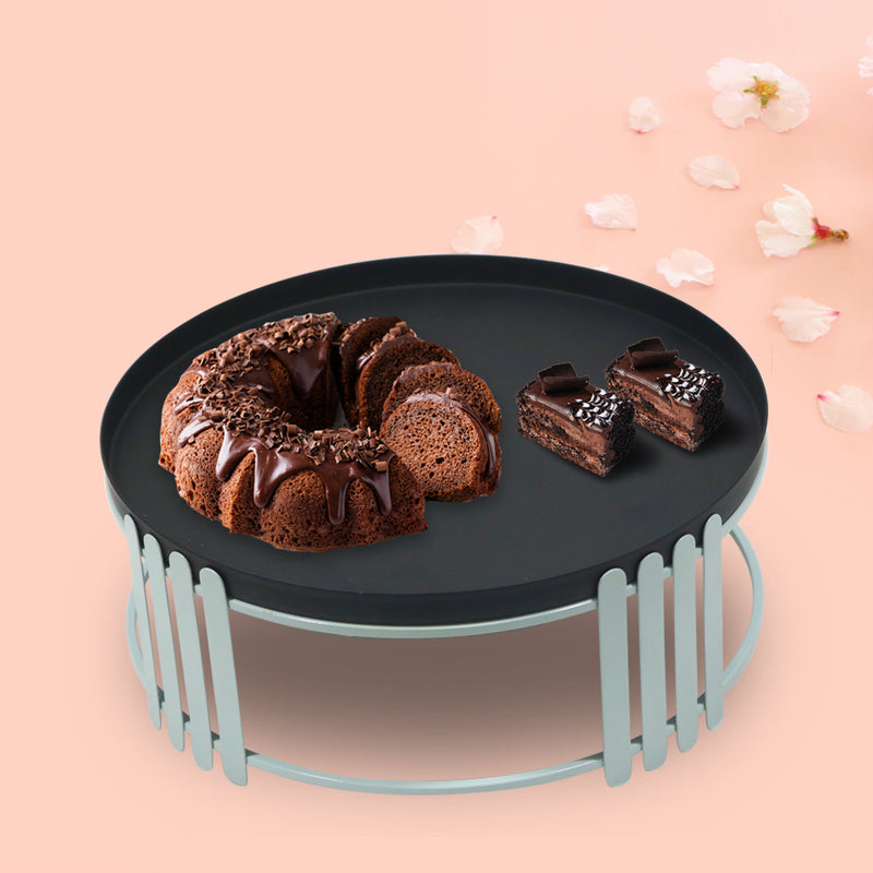Metal Cake Stand - Black & Grey