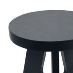 Denzo Wooden Stool - Black