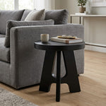 Denzo Wooden Stool - Black