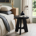 Denzo Wooden Stool - Black